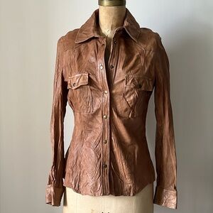 Sexy Leather jacket/leather shirt